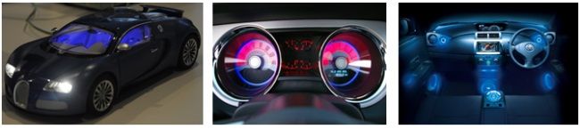 “图2：RGB驱动器用于汽车内部照明”