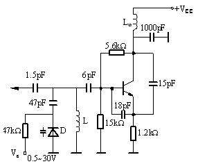 图2  压控振荡器应用电路-实例