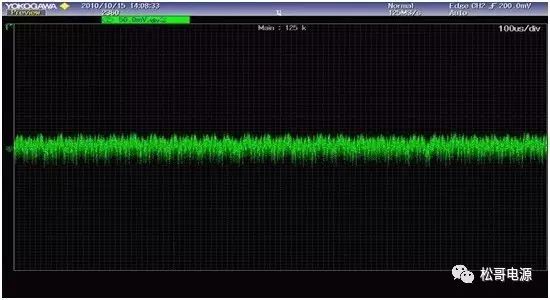 “图7：U2使用600kHz后3.3V输出纹波”