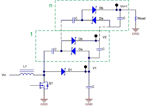 “图4：电荷泵二极管压降可以相互抵消。”