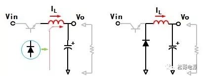 “图6：电感续流回路”