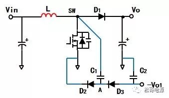 “图7：BOOST变换器组成负压充电泵”