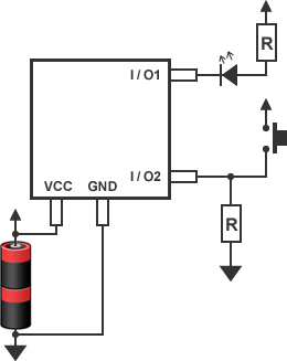 “图4：安装单片机的LED电路图”
