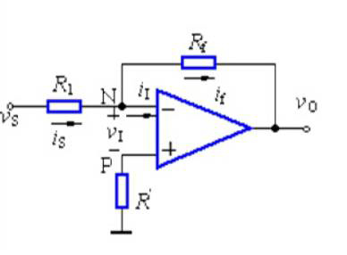 “图1-1.方向比例运算放大电路”