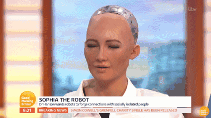 “曾经扬言要毁灭人类的sophia机器人"