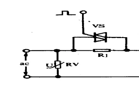 “图5：串联固定电阻器配合晶闸管来限制开机浪涌电流”