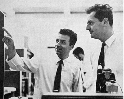 图45：费德里科·法金（Federico Faggin）和汤姆·克莱因（Tom Klein）于1967年在仙童（Fairchild）研发