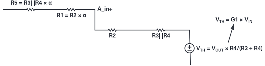 “图5：经过简化的正输入电阻网络”